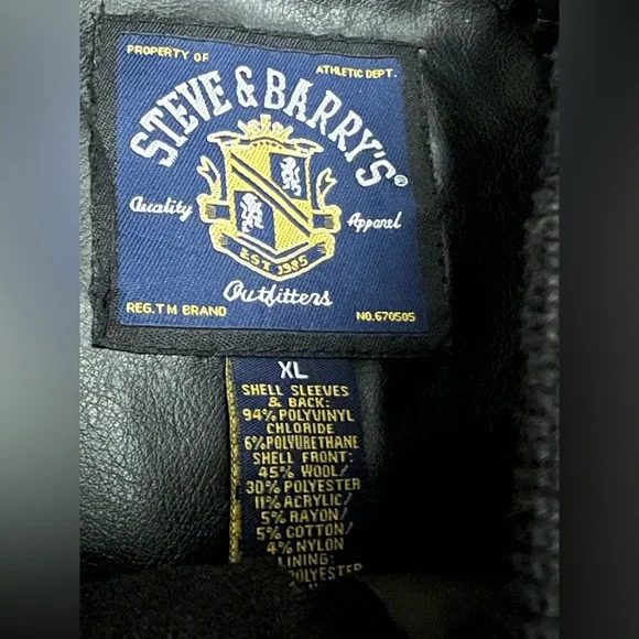 Vintage WWE Undertaker Steve & Barry’s Varsity Jacket BRAND NEW NWT - Picture 5 of 8